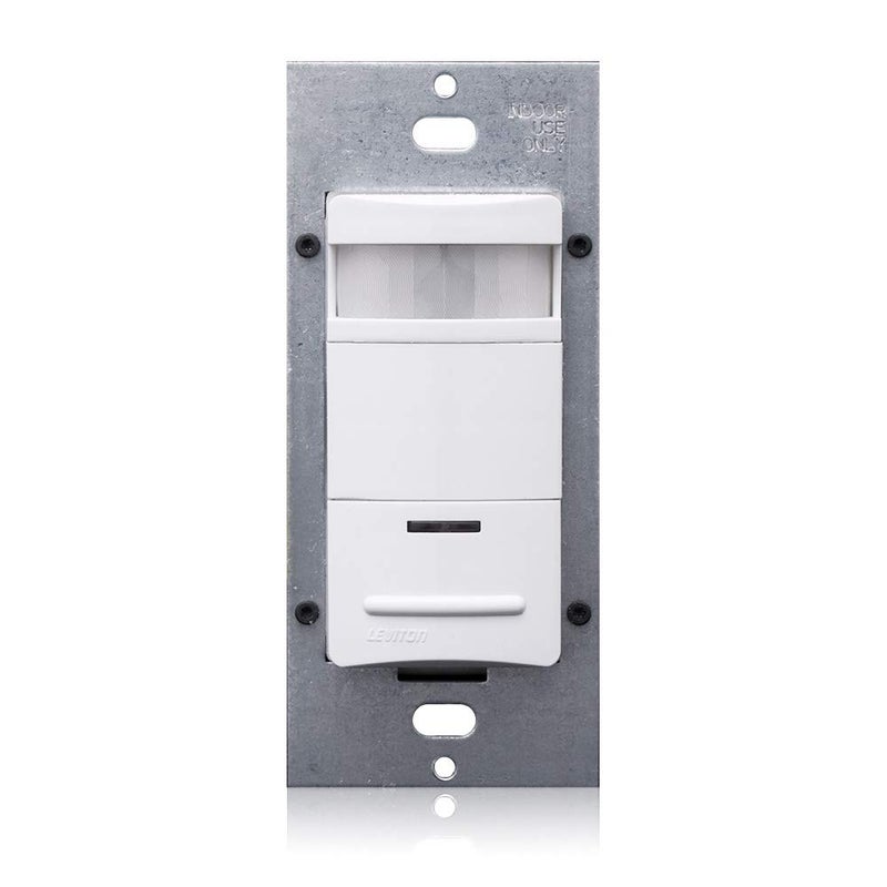Leviton مستشعر حركة مفتاح الحائط ليفيتون ديكورا 120/277 فولت، ODS10-IDE، أبيض - Image 3